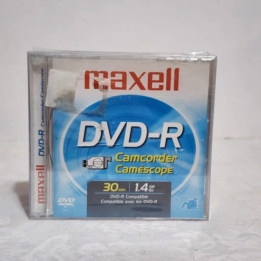 Maxell DVD-R Camcorder 30 Minutes Each- 1.4 GB-3‎ Pack Of New SEALED Discs